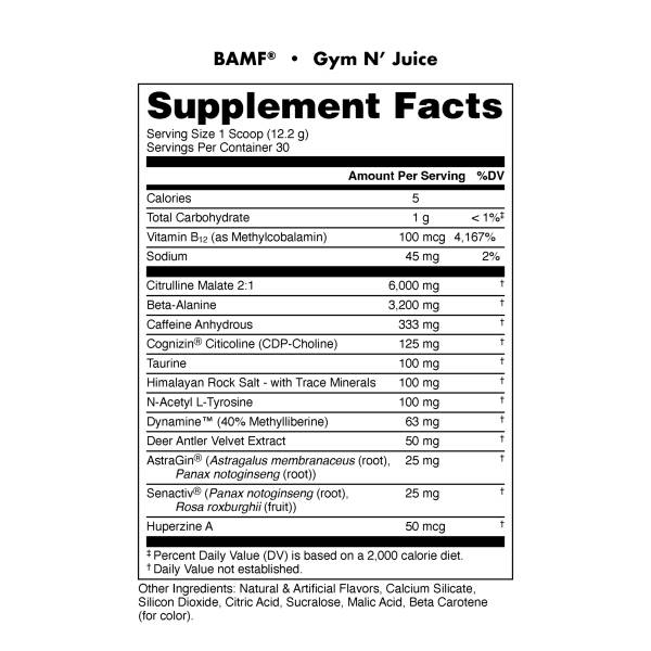 Bucked Up BAMF Pre-Workout