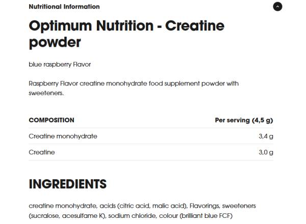 Micronized Creatine