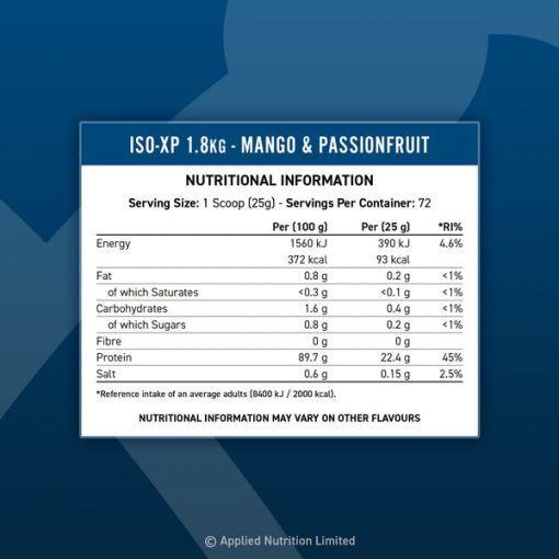 ISO-XP 1.8KG - 72 SERVINGS