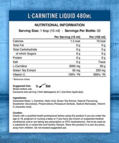 L-Carnitine Liquid 3000 with Green Tea