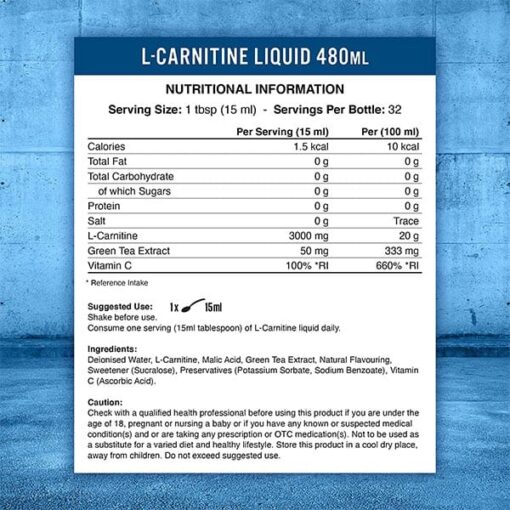 L-Carnitine Liquid 3000 with Green Tea