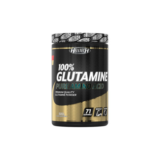 100% GLUTAMINE - High quality glutamine powder  Are you ready for the workout? Are you ready to intensely work every single one of your muscle cells? Our good news is that 100% Glutamine is also 100% ready to eat! You can use it before or after your workout to provide your body with 500g of glutamine each time.  We have not added any other ingredients to the product. In the last preparation phase, the maximum purity of the active ingredients is particularly important if you want to be in perfect shape for the competition. preparation Mix 7 g of powder (approx. 1 teaspoon) with 400 ml of water. Suggested Use: Consume 1 serving a day after training or before bed.  Note: The indicated recommended daily intake must not be exceeded! Not to be used as a substitute for a balanced and varied diet and a healthy lifestyle. Keep out of reach of small children! Store away from heat, moisture and sunlight.